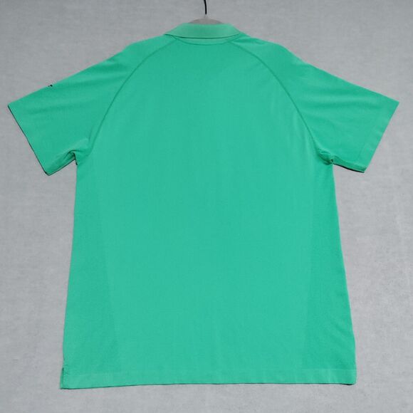 Fabletics Mens Golf Polo Shirt The Training Day Size XL Green Active Wicking - Picture 3 of 10